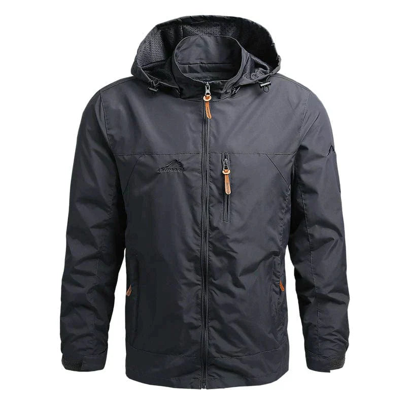 Stylish and comfortable waterproof winter jacket with hood for men