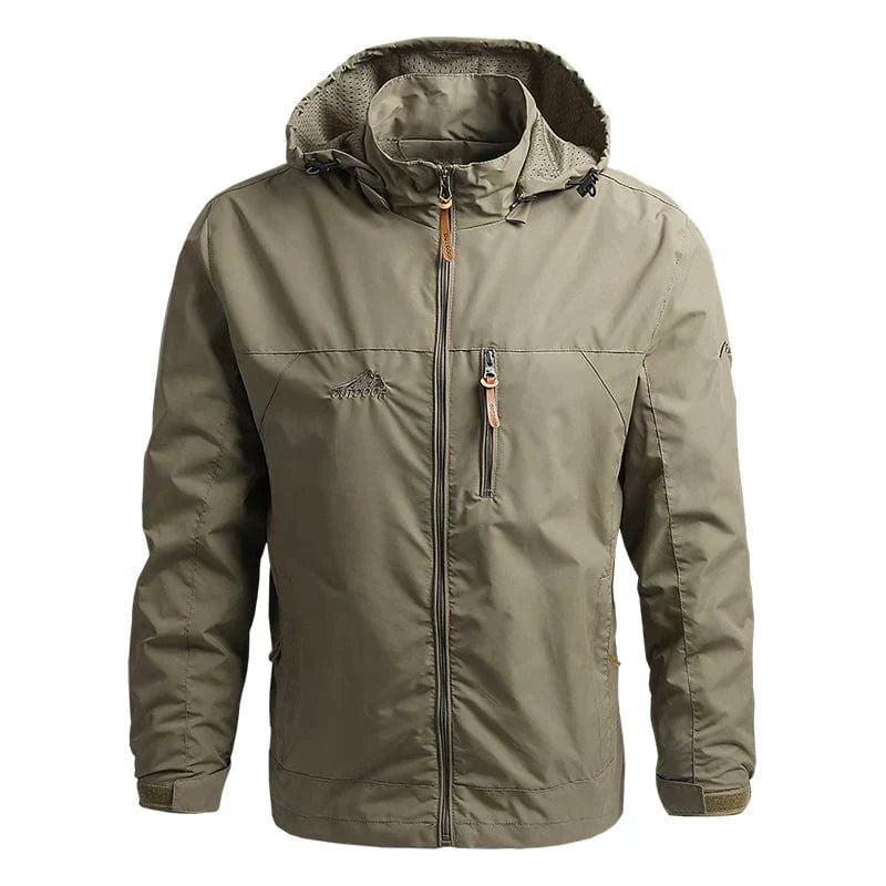 Stylish and comfortable waterproof winter jacket with hood for men