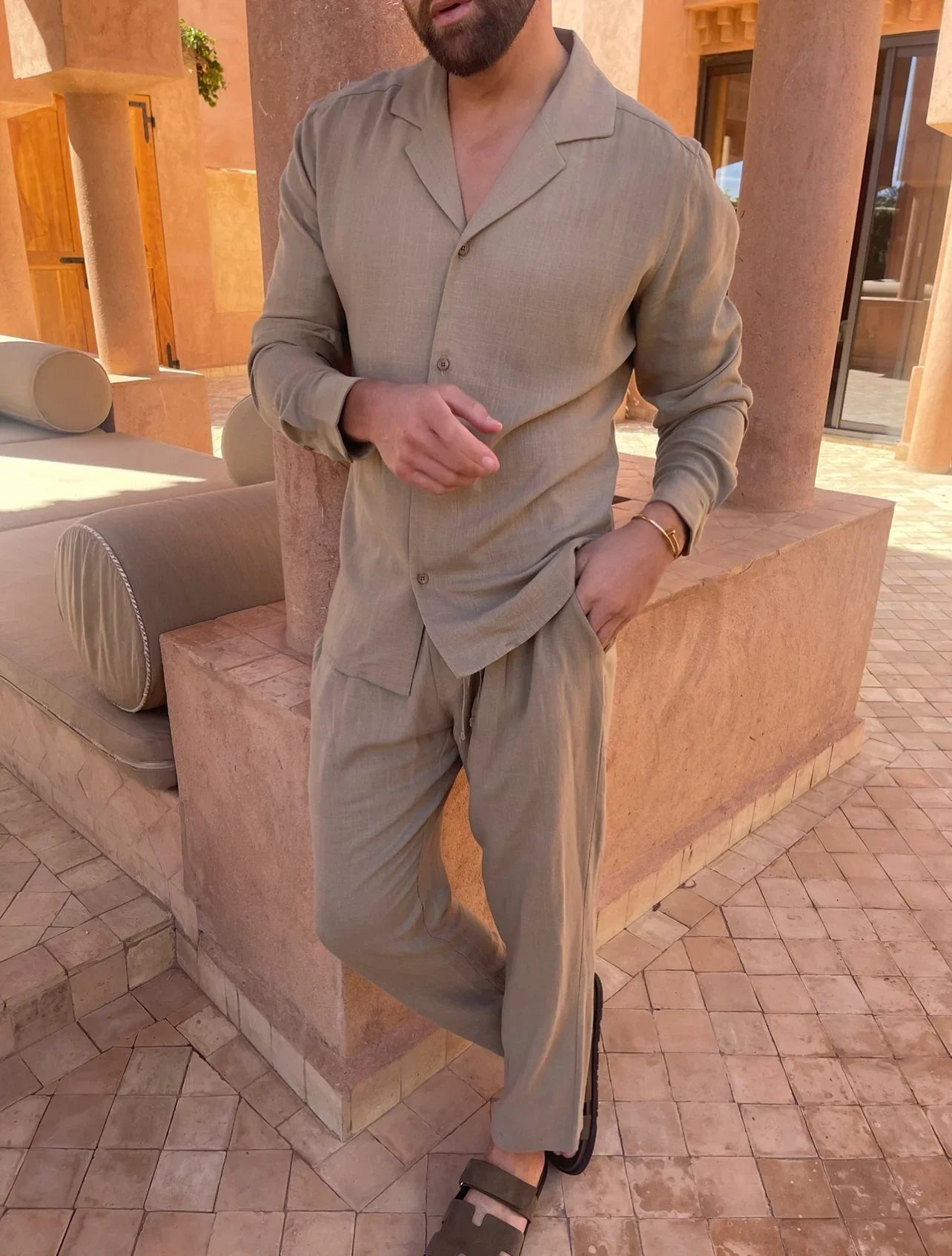 Friedrich classic linen shirt – men
