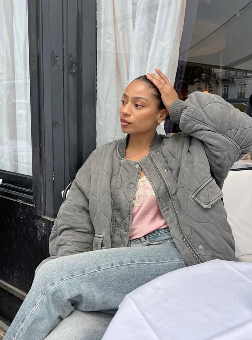 Sofia lined bomber jacket – women