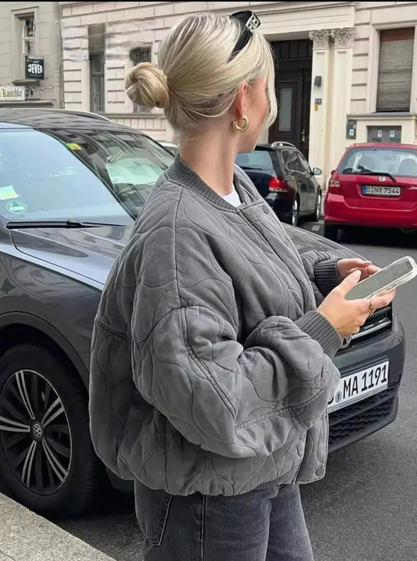 Sofia lined bomber jacket – women