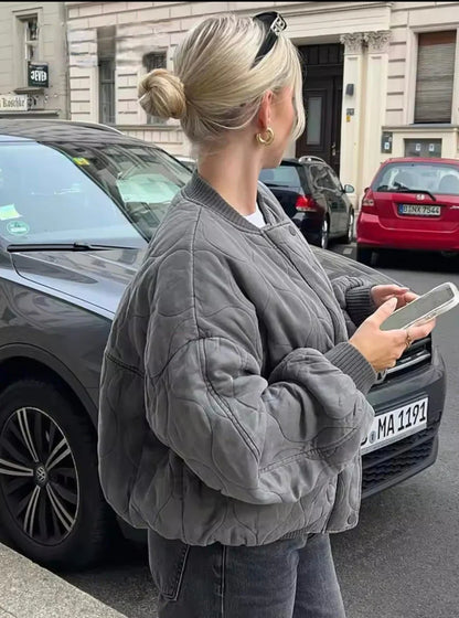 Sofia lined bomber jacket – women