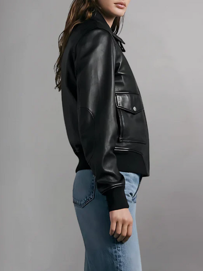 Icon Andrea Black Leather Jacket