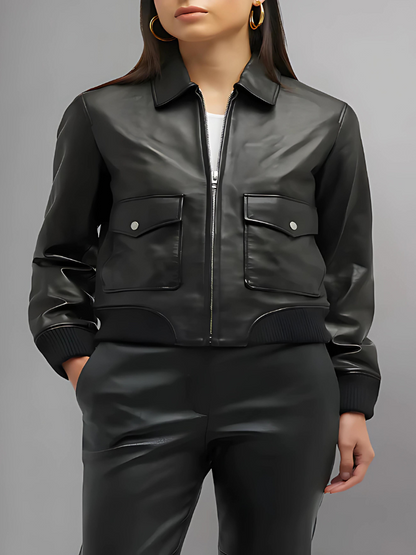 Icon Andrea Black Leather Jacket