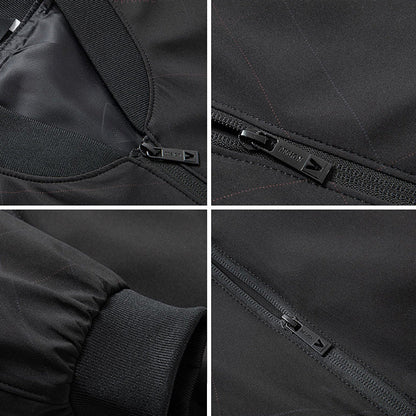 Men's bomber jacket with zipper – classic streetwear look