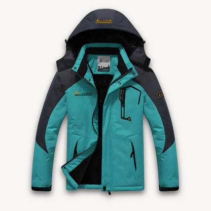 Men's winter jacket, waterproof, lined with fleece