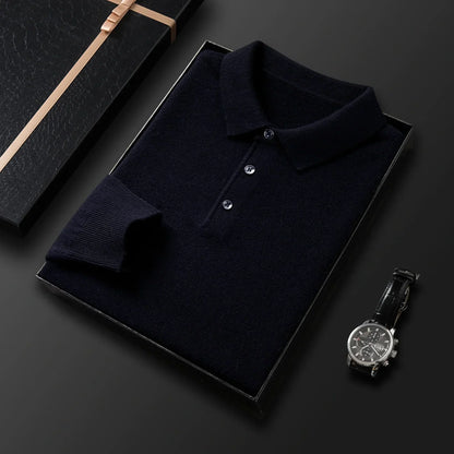 Men’s knit polo sweater – men