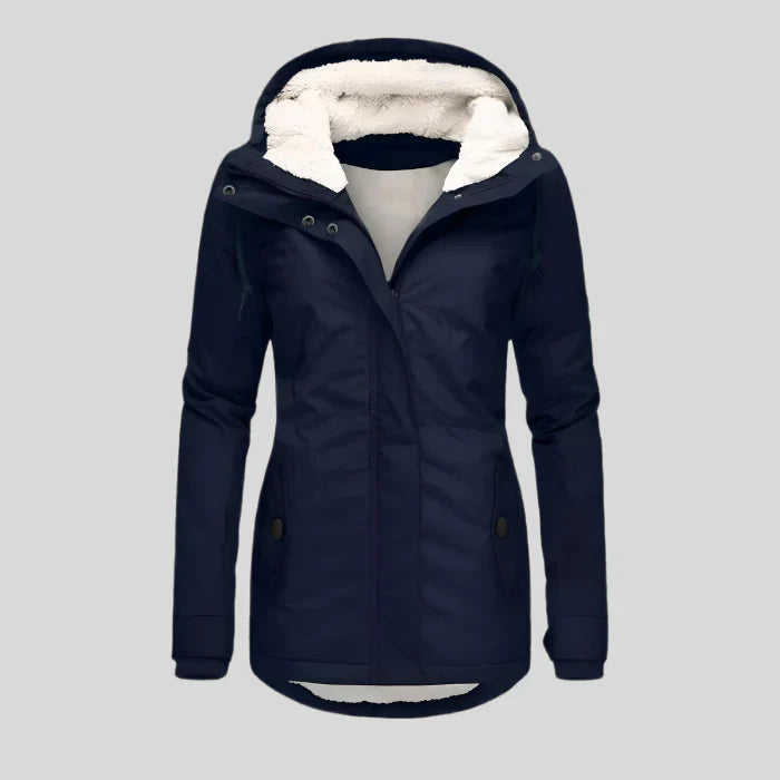 Taja - waterproof and warm winter jacket with hood for women