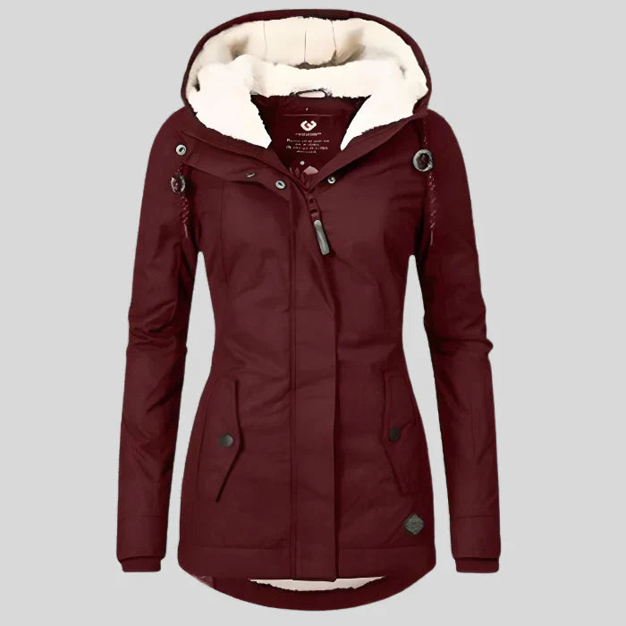 Taja - waterproof and warm winter jacket with hood for women