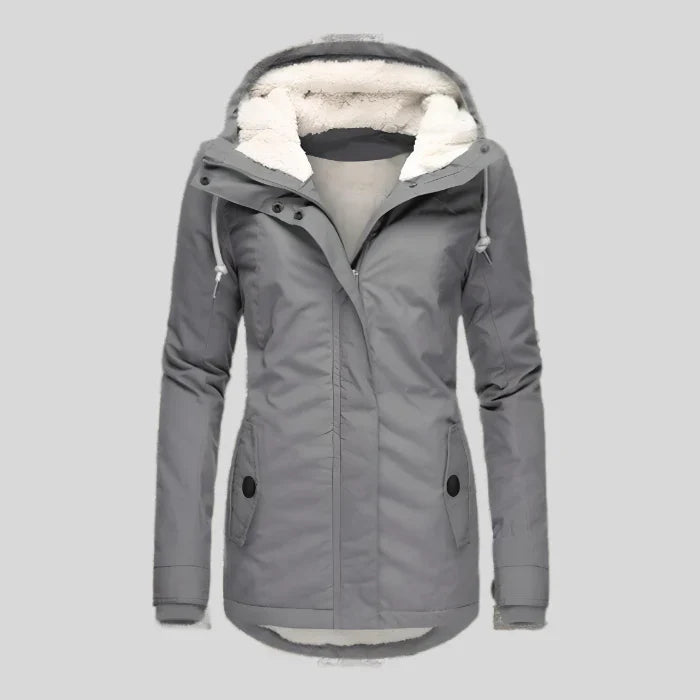 Taja - waterproof and warm winter jacket with hood for women
