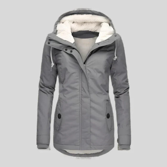 Taja - waterproof and warm winter jacket with hood for women
