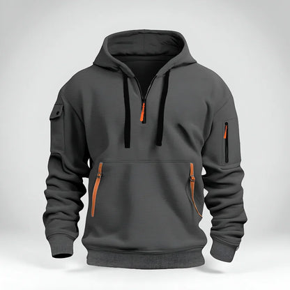 Men’s half-zip pullover hoodie – men