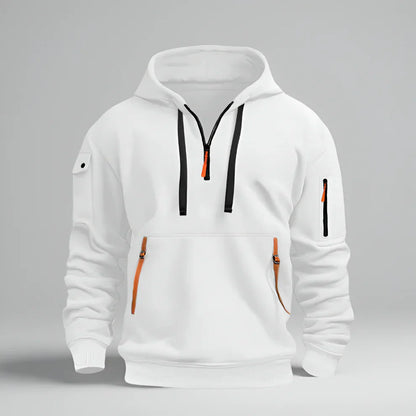 Men’s half-zip pullover hoodie – men
