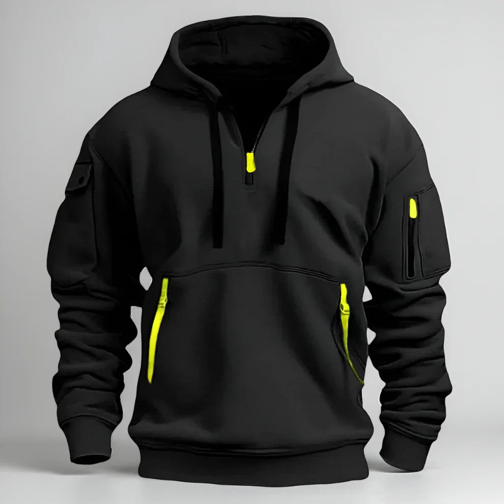 Men’s half-zip pullover hoodie – men