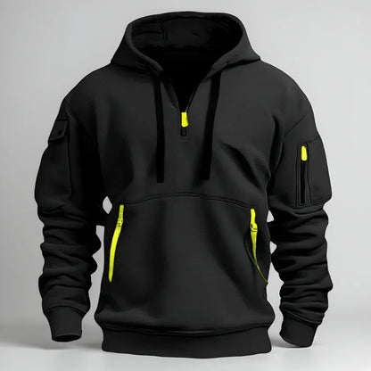 Men’s half-zip pullover hoodie – men