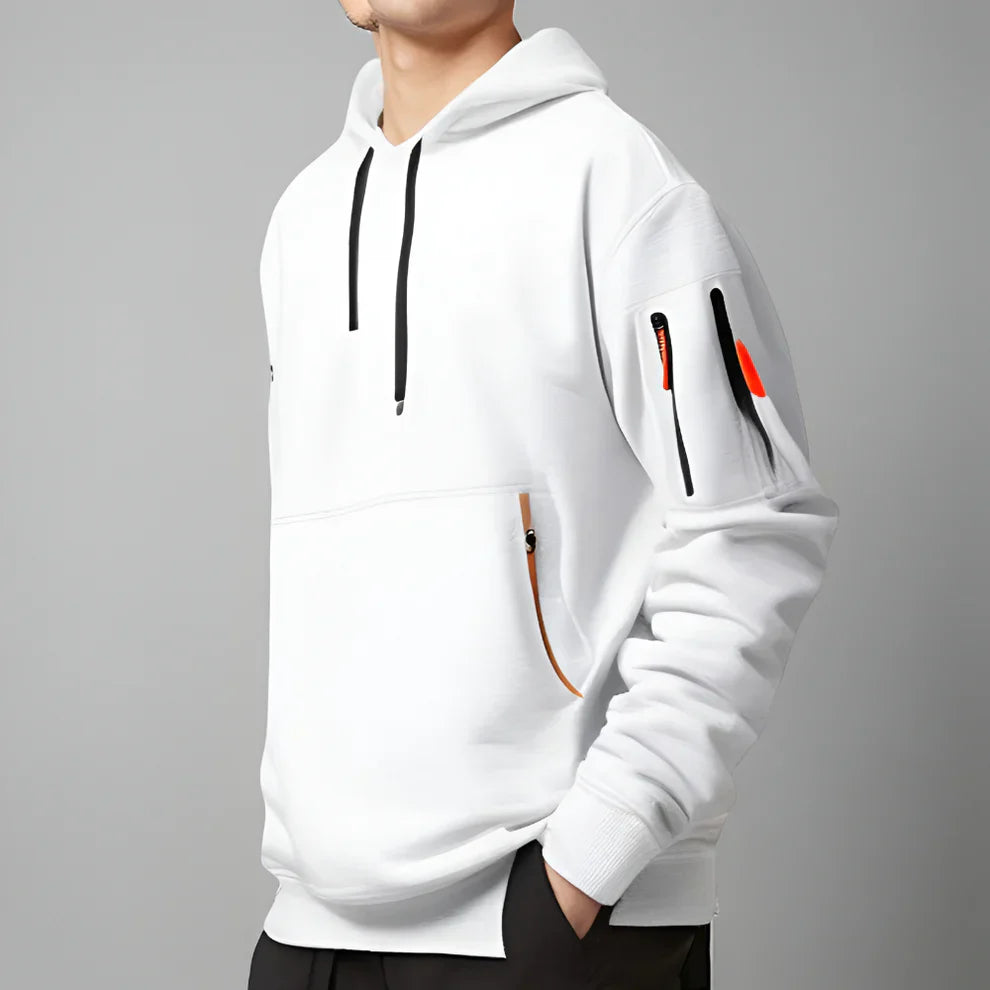 Men’s half-zip pullover hoodie – men