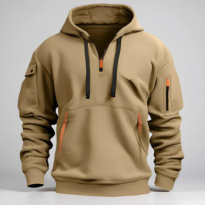 Men’s half-zip pullover hoodie – men
