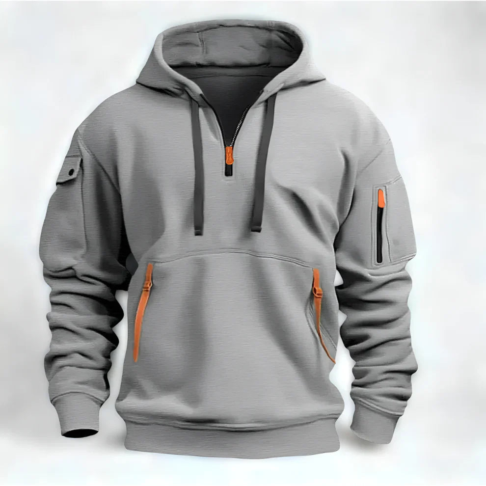 Men’s half-zip pullover hoodie – men