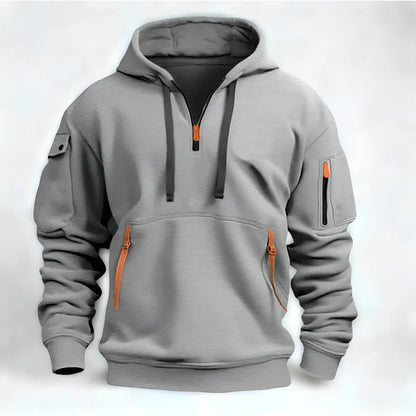 Men’s half-zip pullover hoodie – men