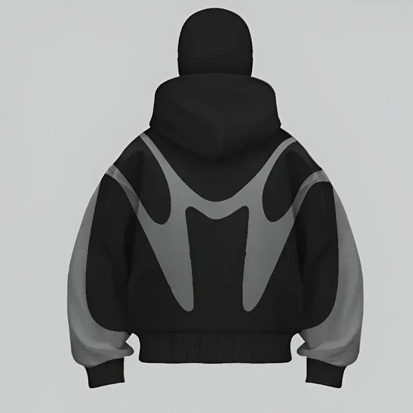 Men’s oversized full-zip hoodie techwear – men