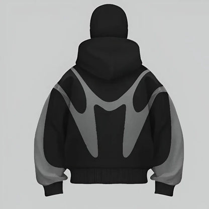Men’s oversized full-zip hoodie techwear – men