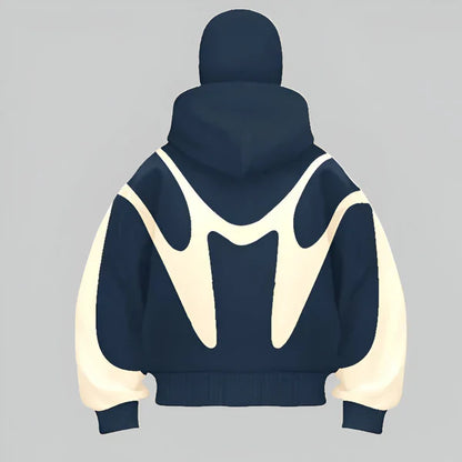 Men’s oversized full-zip hoodie techwear – men