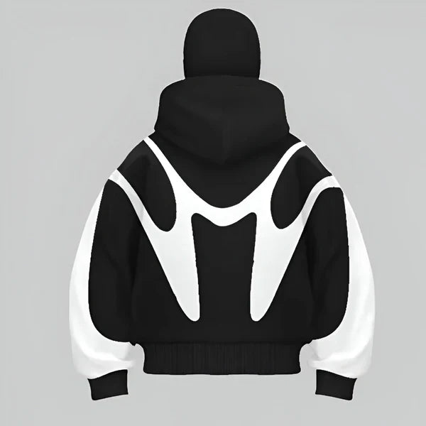 Men’s oversized full-zip hoodie techwear – men