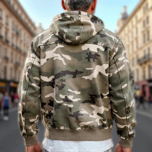 Men’s camouflage hooded military jacket – men