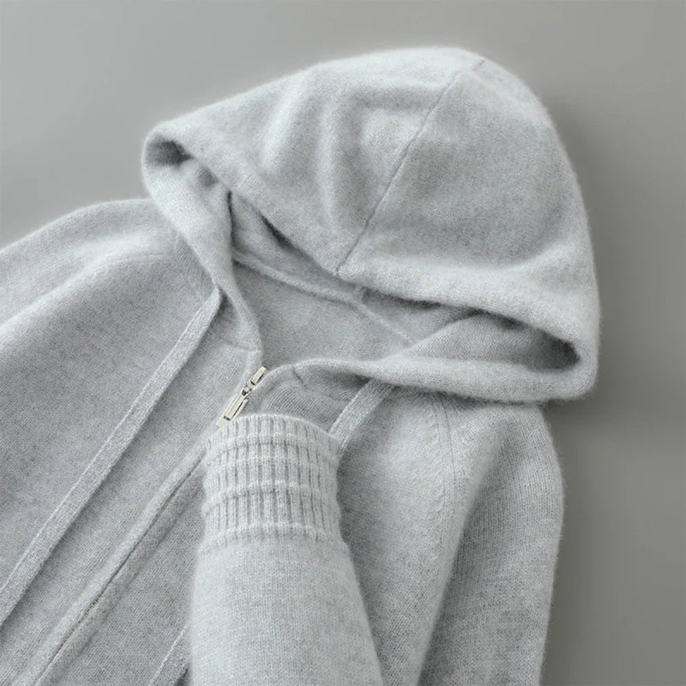 Men’s cashmere-blend zip-hoodie cozy – men