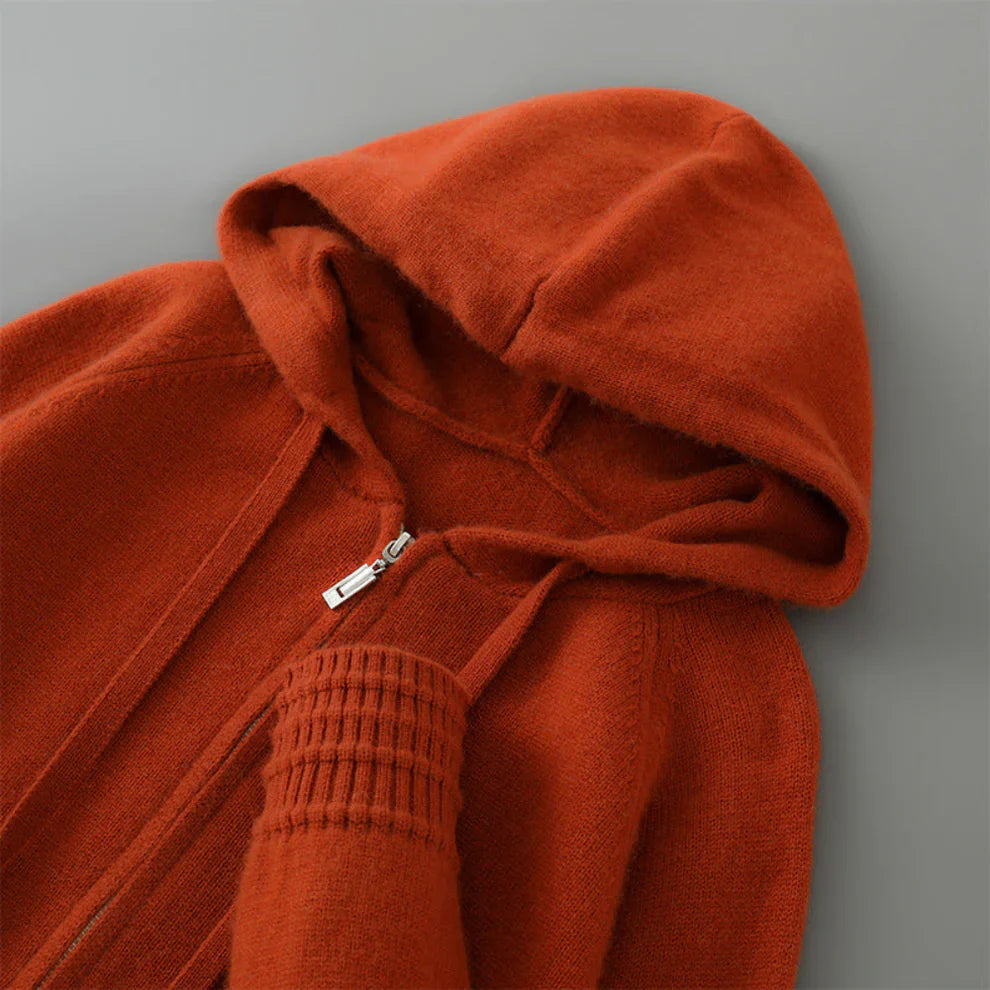 Men’s cashmere-blend zip-hoodie cozy – men