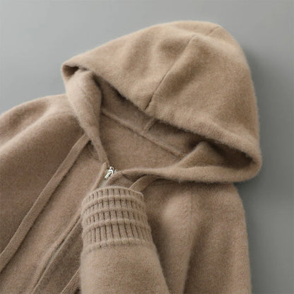 Men’s cashmere-blend zip-hoodie cozy – men