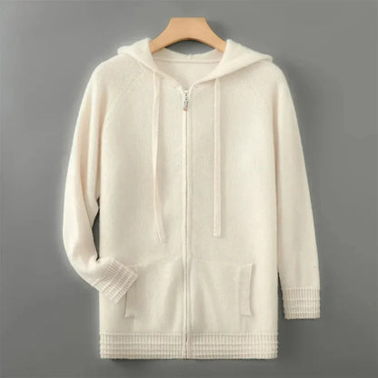 Men’s cashmere-blend zip-hoodie cozy – men