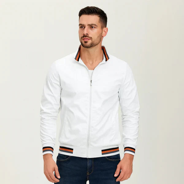 Men’s casual zip bomber jacket slim fit – men