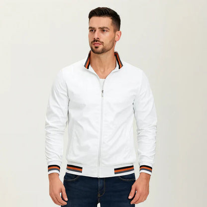 Men’s casual zip bomber jacket slim fit – men