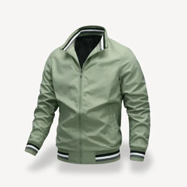 Men’s casual zip bomber jacket slim fit – men