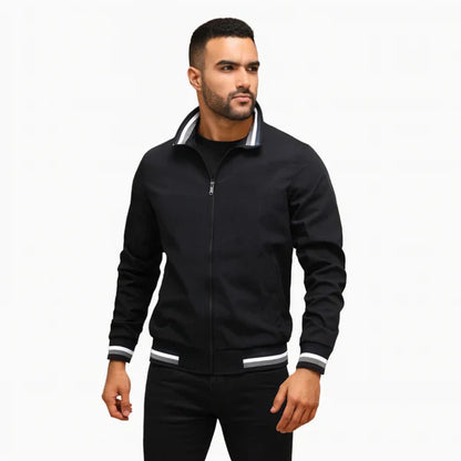 Men’s casual zip bomber jacket slim fit – men