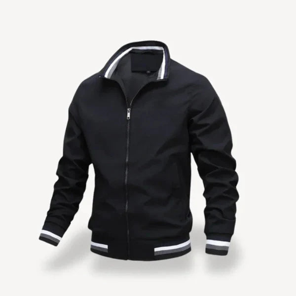 Men’s casual zip bomber jacket slim fit – men