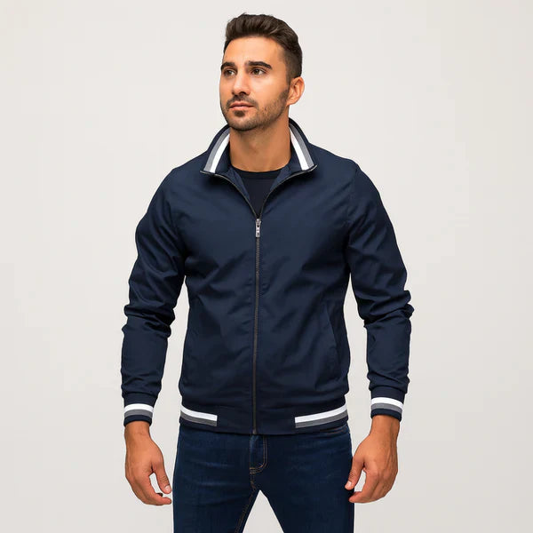 Men’s casual zip bomber jacket slim fit – men