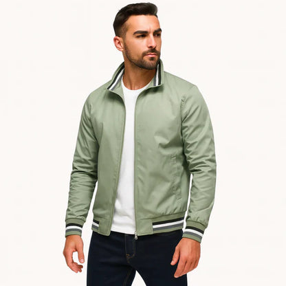 Men’s casual zip bomber jacket slim fit – men