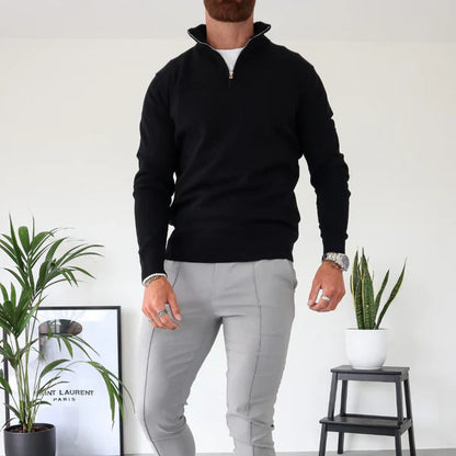 Men’s casual half-zip pullover – men