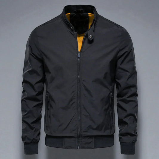 Men’s casual zip-front bomber jacket – men