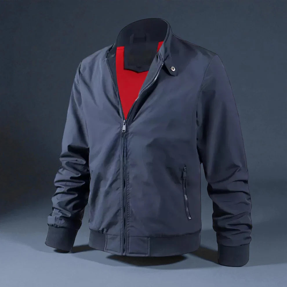 Men’s casual zip-front bomber jacket – men