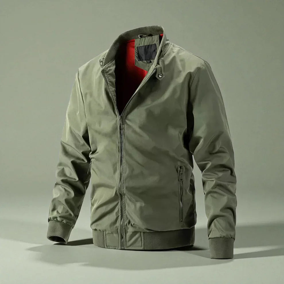 Men’s casual zip-front bomber jacket – men