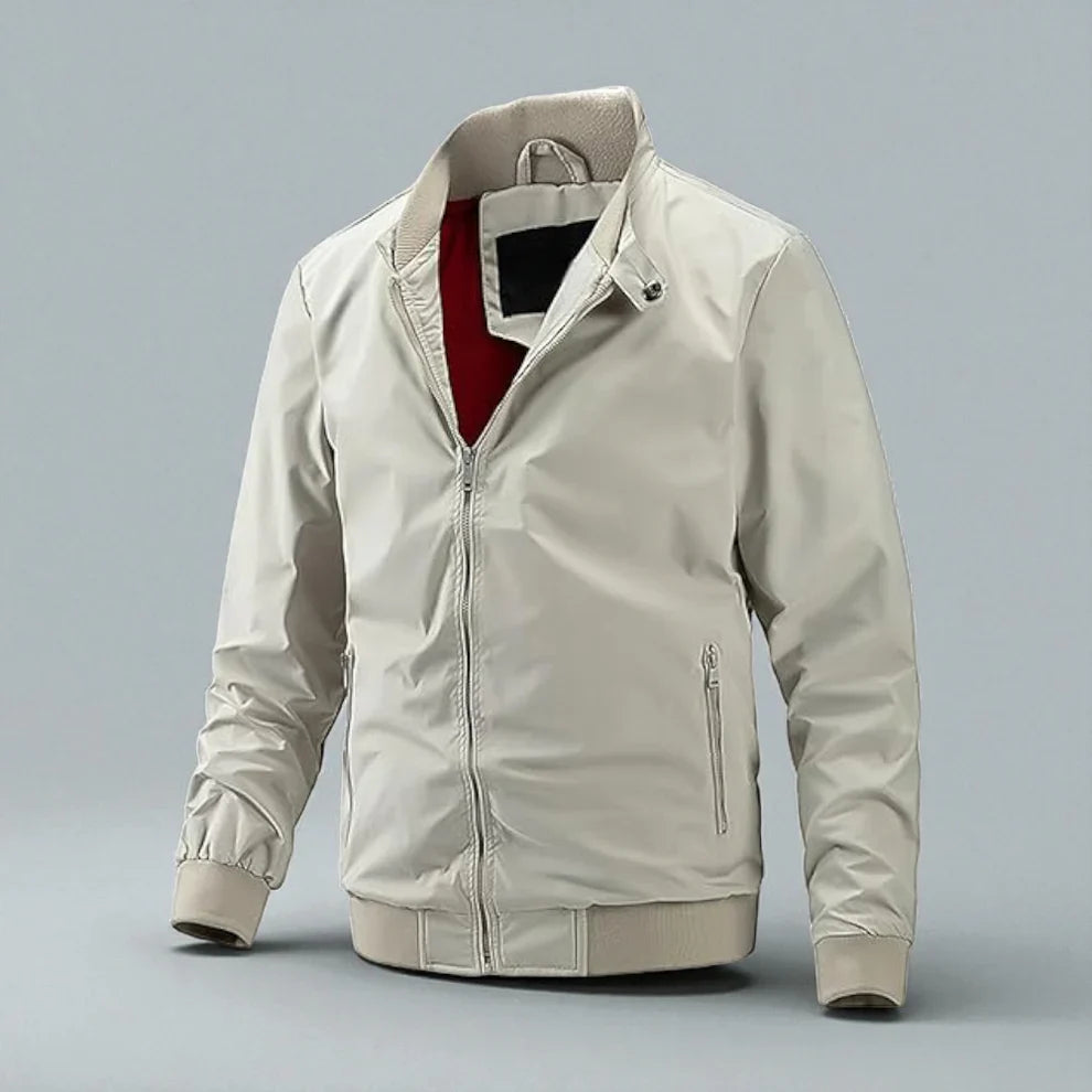 Men’s casual zip-front bomber jacket – men