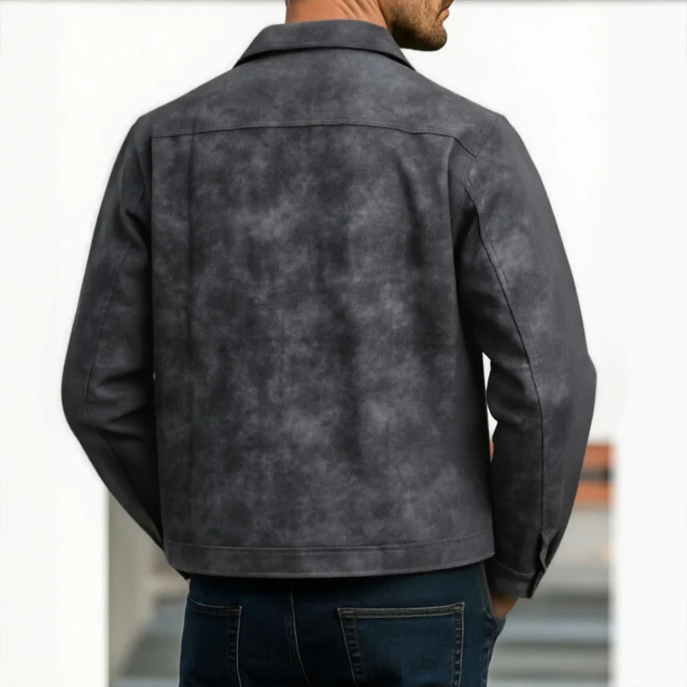 Men’s classic casual leather jacket – men