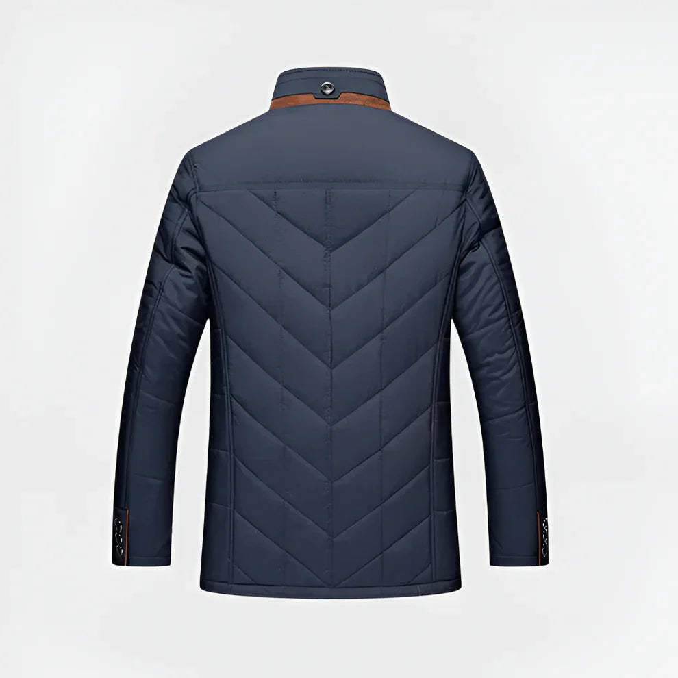Men's comfortable warm jacket with fur collar – men