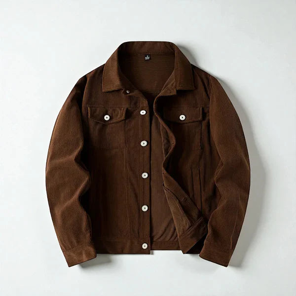 Men’s corduroy button-front jacket – men