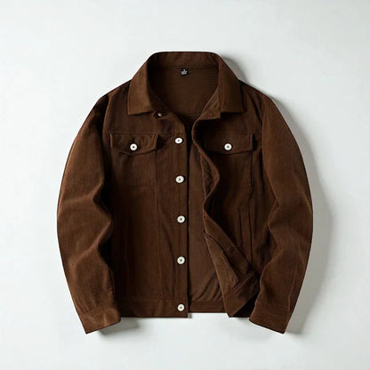 Men’s corduroy button-front jacket – men