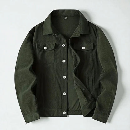 Men’s corduroy button-front jacket – men