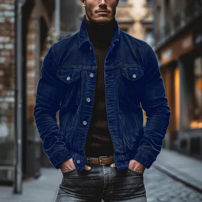 Men’s corduroy button-front jacket – men